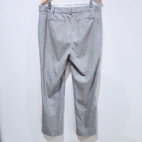 Talbots Womens Gray Tailored Sharkskin Blazer Bootcut Pants Suit Size 12/14 - Picture 10 of 16